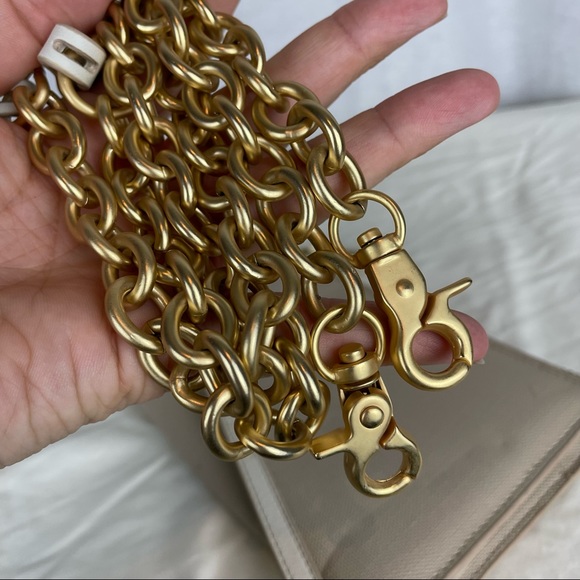 Dagne Dover Original Convertible Clutch Wallet with Shoulder Chain - Linen - Picture 13 of 16